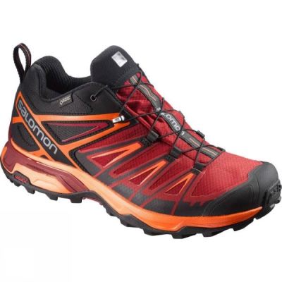 Zapatos Salomon X-Ultra 3 GTX Hombre Gris / Rojas - Chile CEN495627